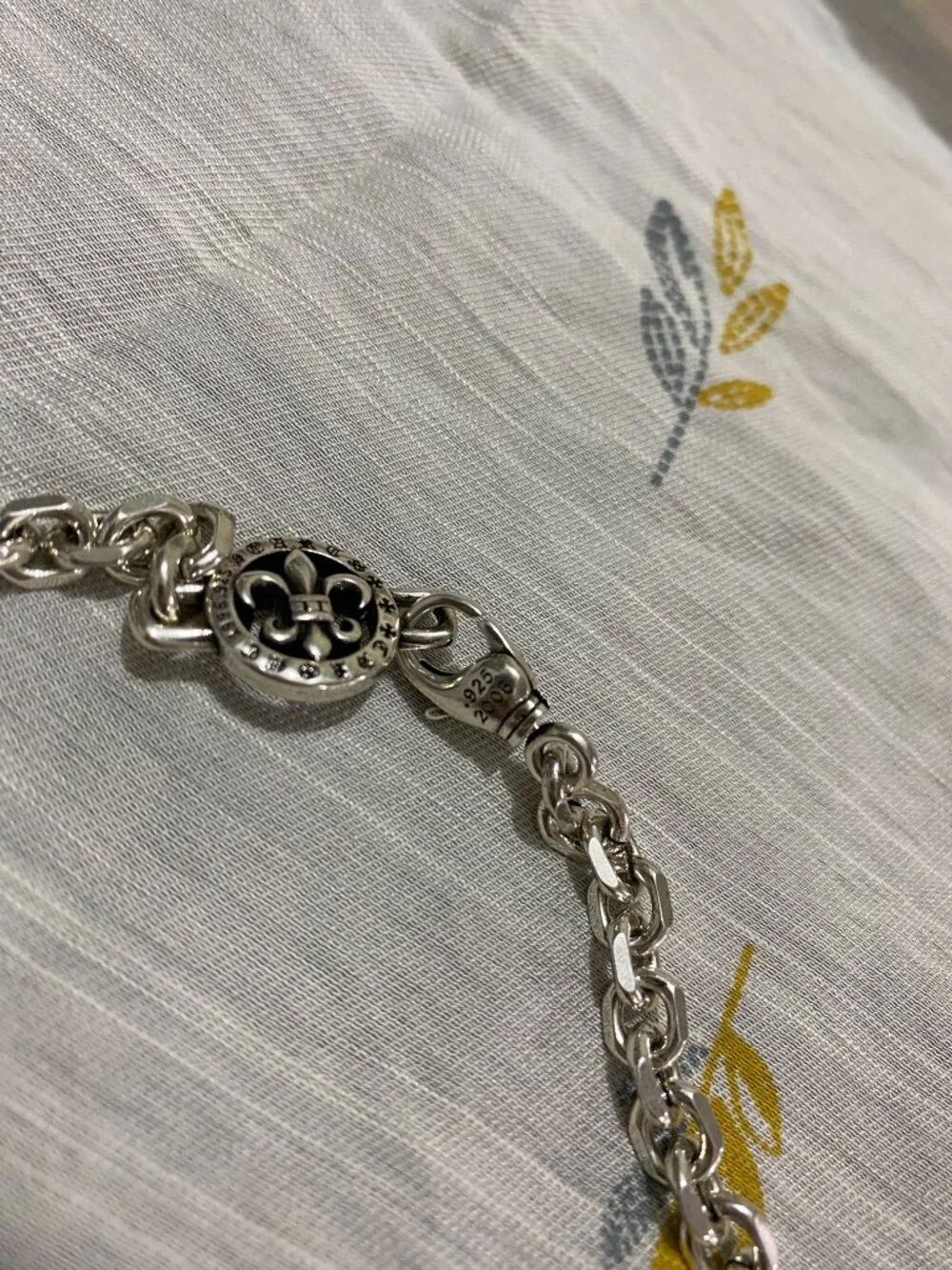 Chrome Hearts Six-Fleur-de-Lis Disc Necklace